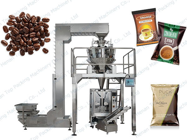 Multi-head weigher coffee bean packing machine