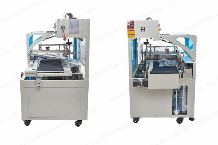 Double sides of plastic film wrapping & cutting equipment